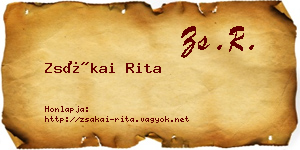 Zsákai Rita névjegykártya